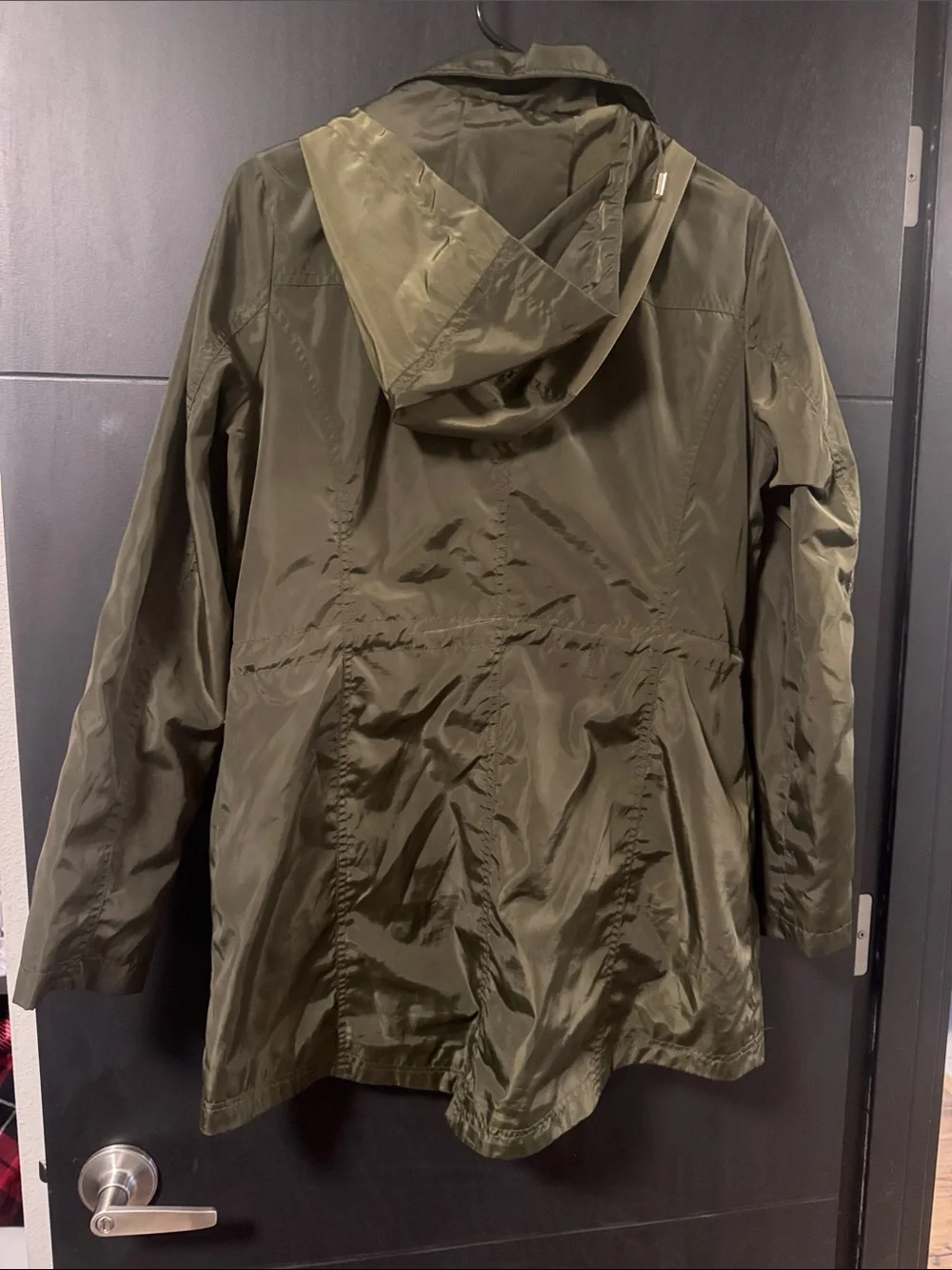 Michael Kors Olive Green Anorak Jacket with Gold Hardware